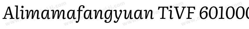 Alimamafangyuan TiVF 601000 wght 1字体转换